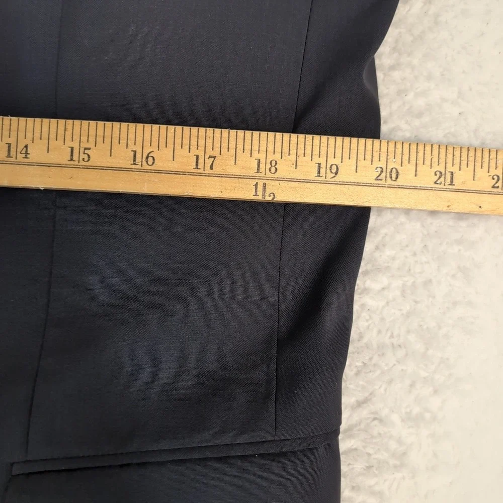 John Varvatos USA‎ Sport Coat Mens 40 Black 2 Button Cotton Modern Blazer